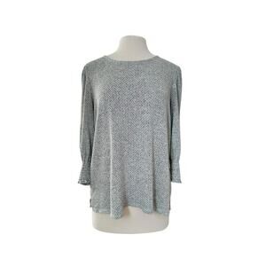 Anthropologie Peyton Primrose Herringbone Lightweight Sweater Top Size Large